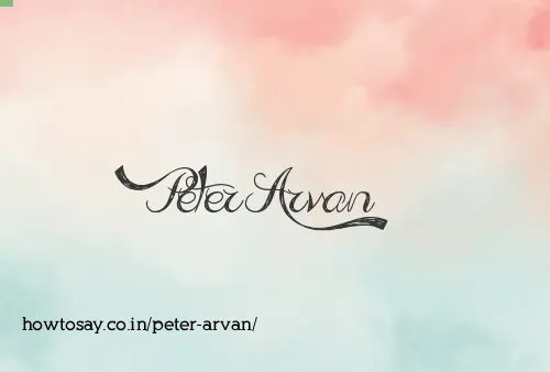 Peter Arvan