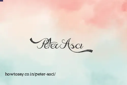 Peter Asci