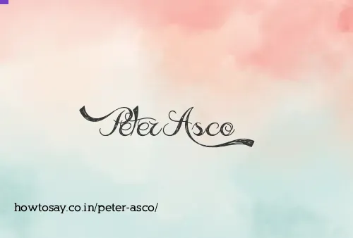 Peter Asco