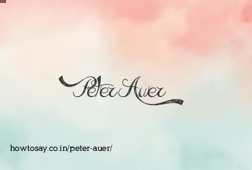 Peter Auer