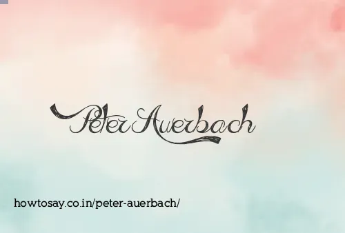 Peter Auerbach