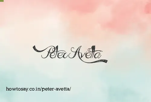 Peter Avetta