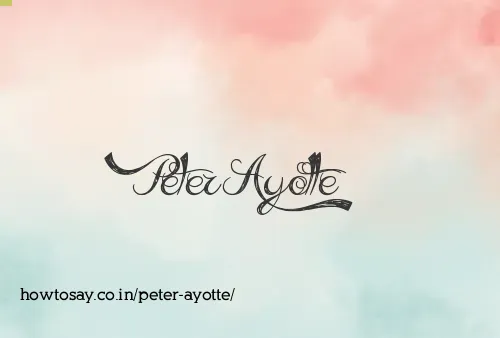 Peter Ayotte