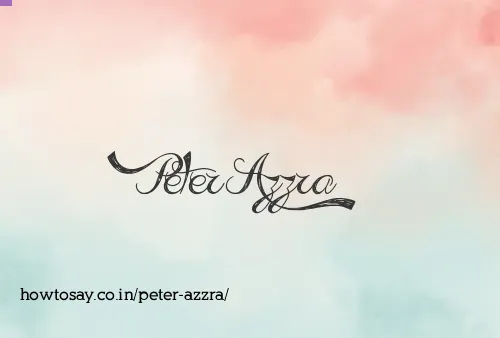 Peter Azzra