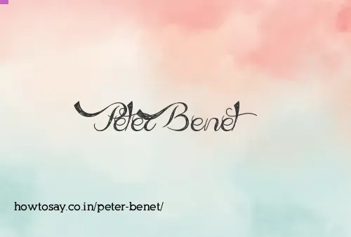 Peter Benet