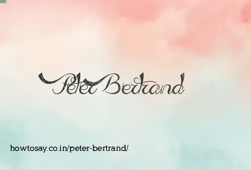 Peter Bertrand