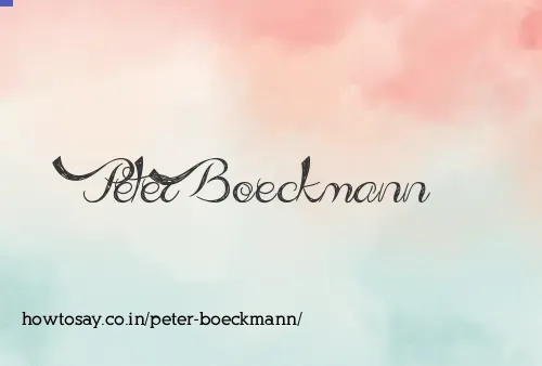 Peter Boeckmann