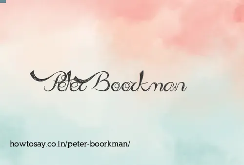 Peter Boorkman