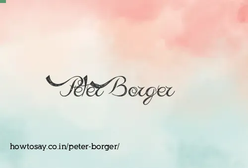 Peter Borger
