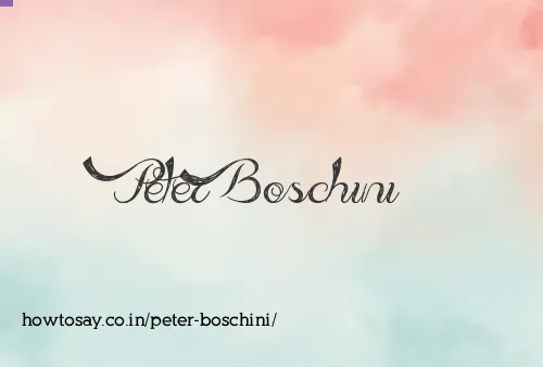 Peter Boschini