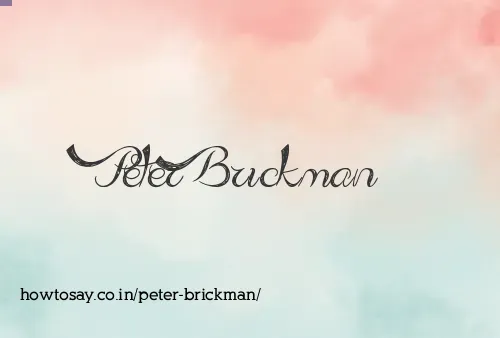 Peter Brickman