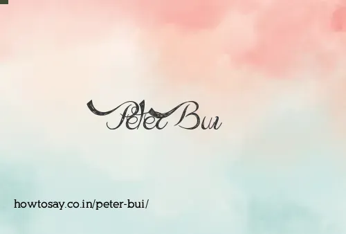 Peter Bui