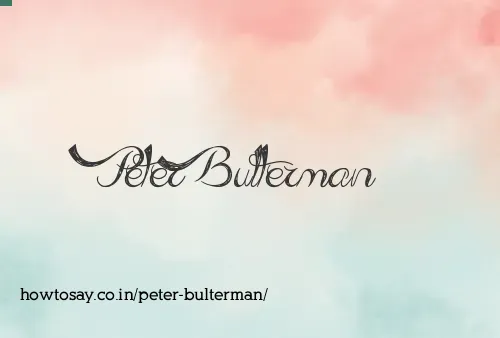 Peter Bulterman
