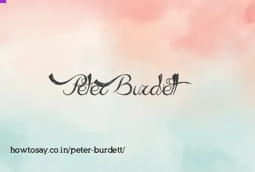 Peter Burdett