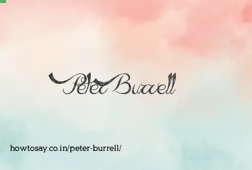 Peter Burrell