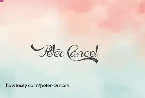 Peter Cancel