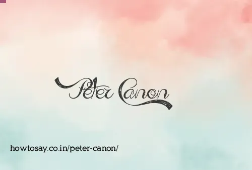 Peter Canon