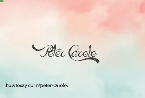 Peter Carole