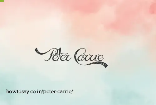 Peter Carrie
