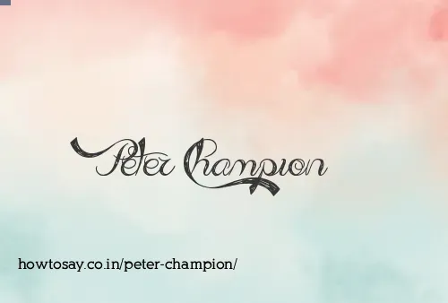 Peter Champion