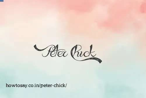 Peter Chick