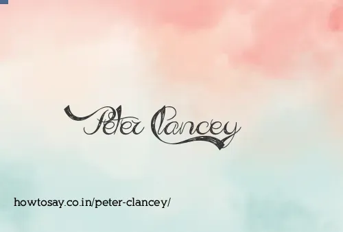 Peter Clancey