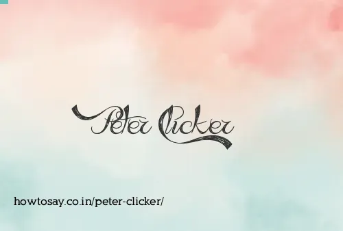 Peter Clicker
