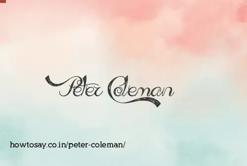 Peter Coleman