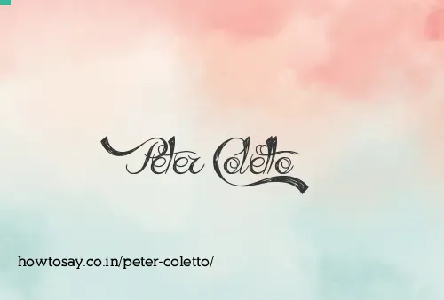 Peter Coletto