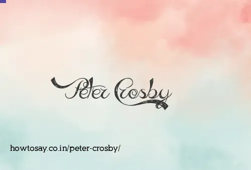 Peter Crosby
