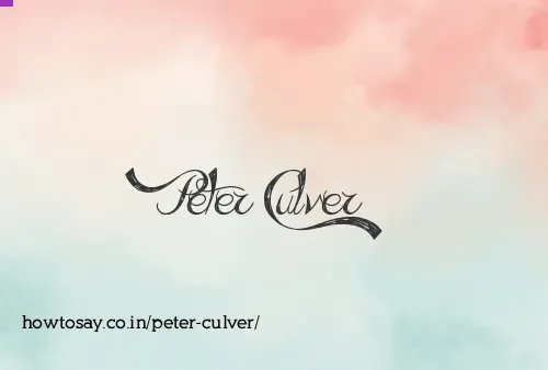 Peter Culver