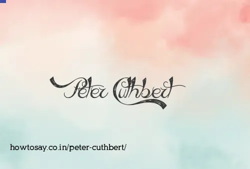 Peter Cuthbert