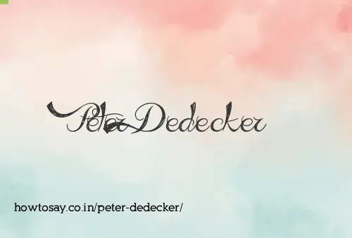 Peter Dedecker