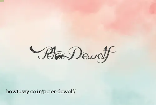 Peter Dewolf