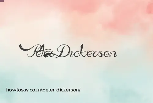 Peter Dickerson