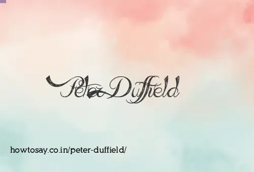 Peter Duffield