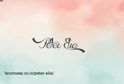 Peter Elia