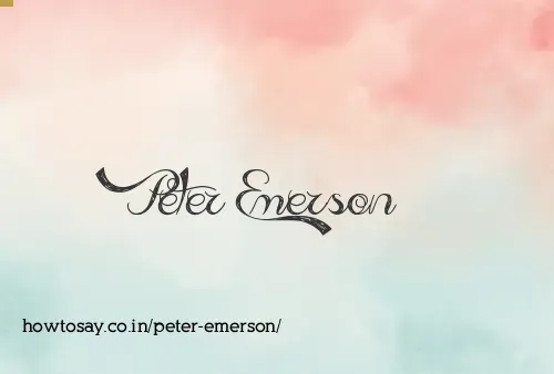 Peter Emerson