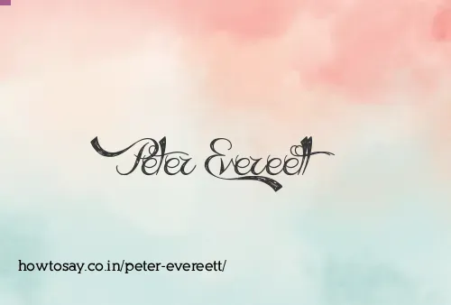Peter Evereett