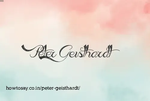 Peter Geisthardt