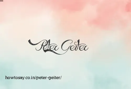 Peter Geiter