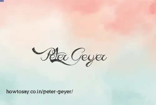 Peter Geyer