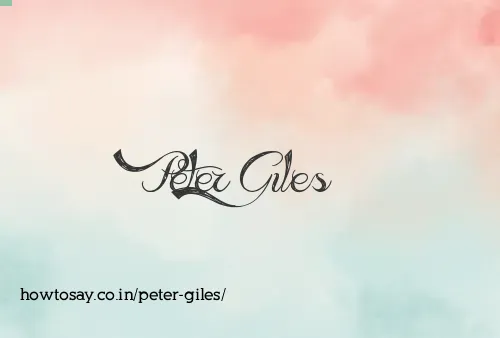 Peter Giles