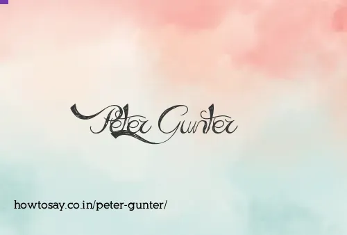 Peter Gunter