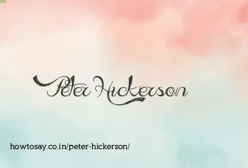 Peter Hickerson