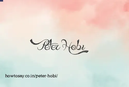 Peter Hobi