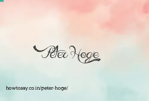 Peter Hoge
