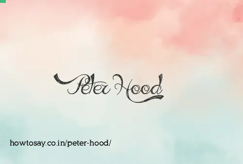 Peter Hood