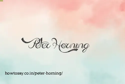 Peter Horning