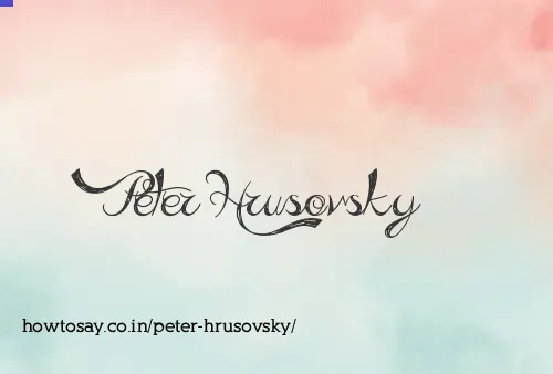Peter Hrusovsky